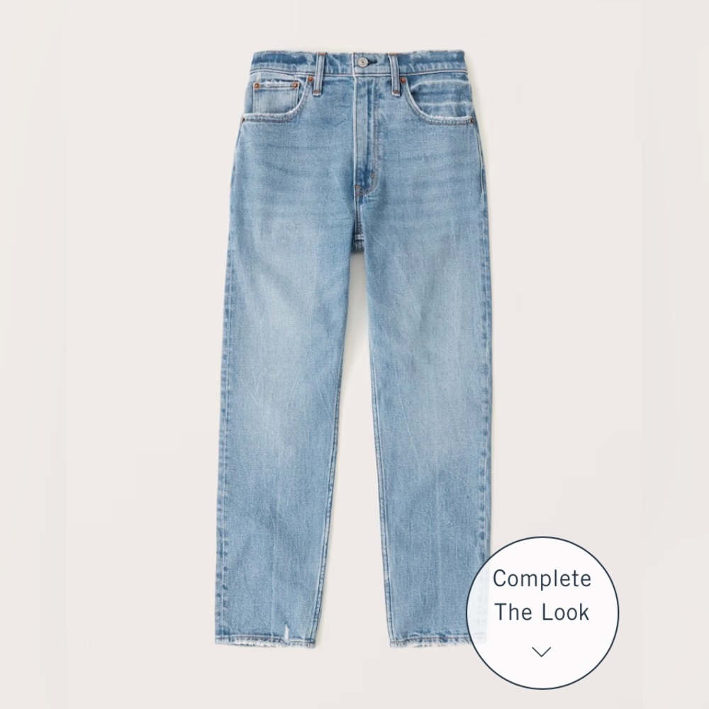 Abercrombie and Fitch Curve Love High Rise Mom Jean